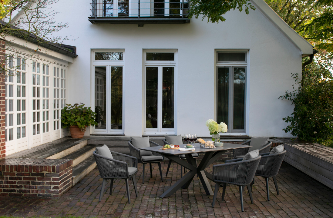 Diningsessel Cadiz Rope mit Kissen light... Diningsessel Cadiz Rope mit Kissen light...